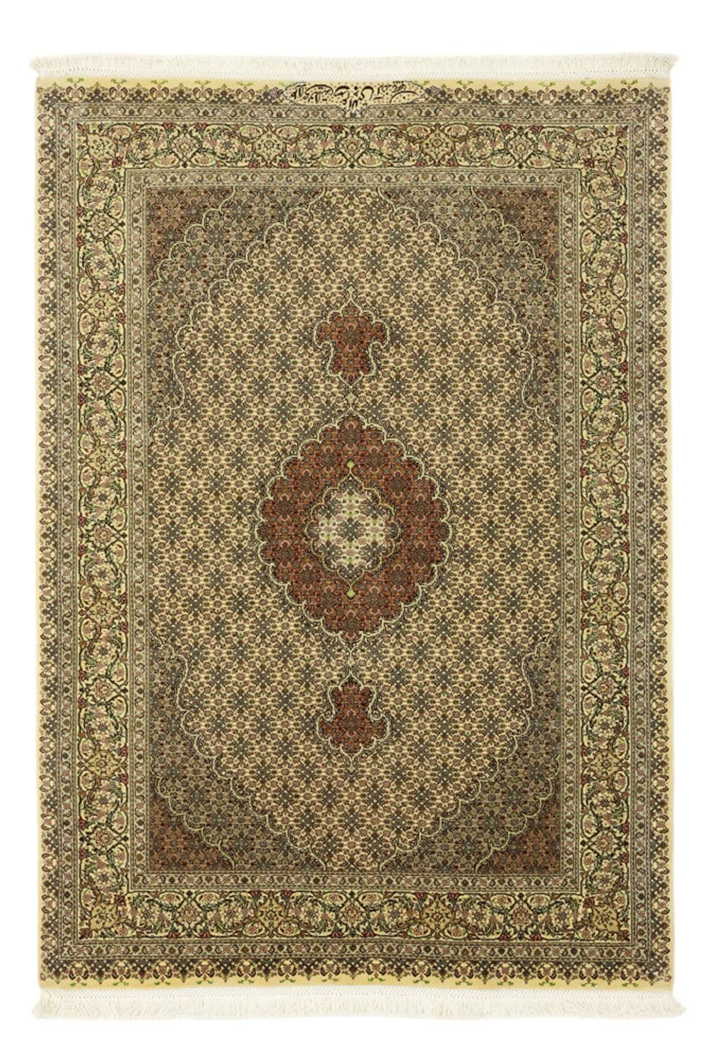 Persisk matta - Tabriz - Royal - 152 x 103 cm - olivgrön