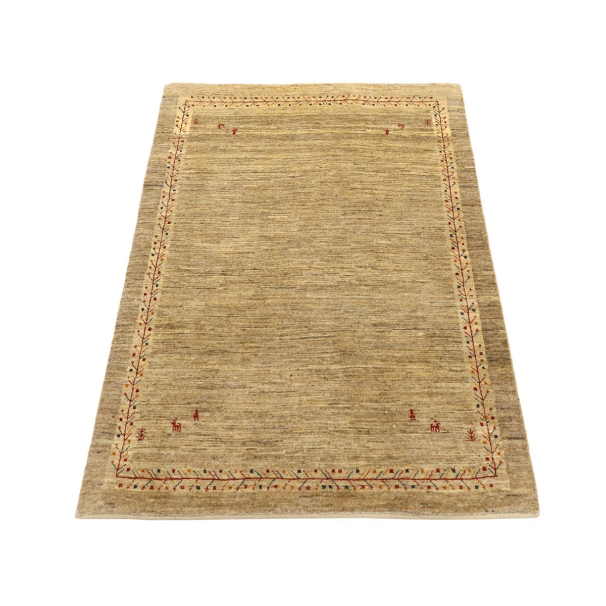 Gabbeh-matta - Kashkuli Persiska - 125 x 82 cm - beige
