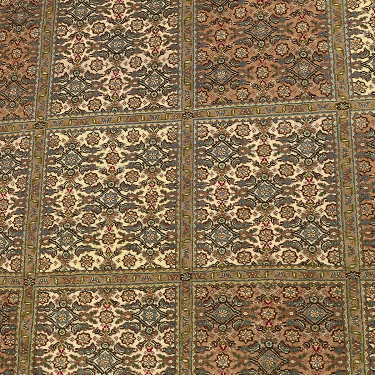 Persisk matta - Tabriz - Royal - Kungliga - 207 x 152 cm - mörk beige