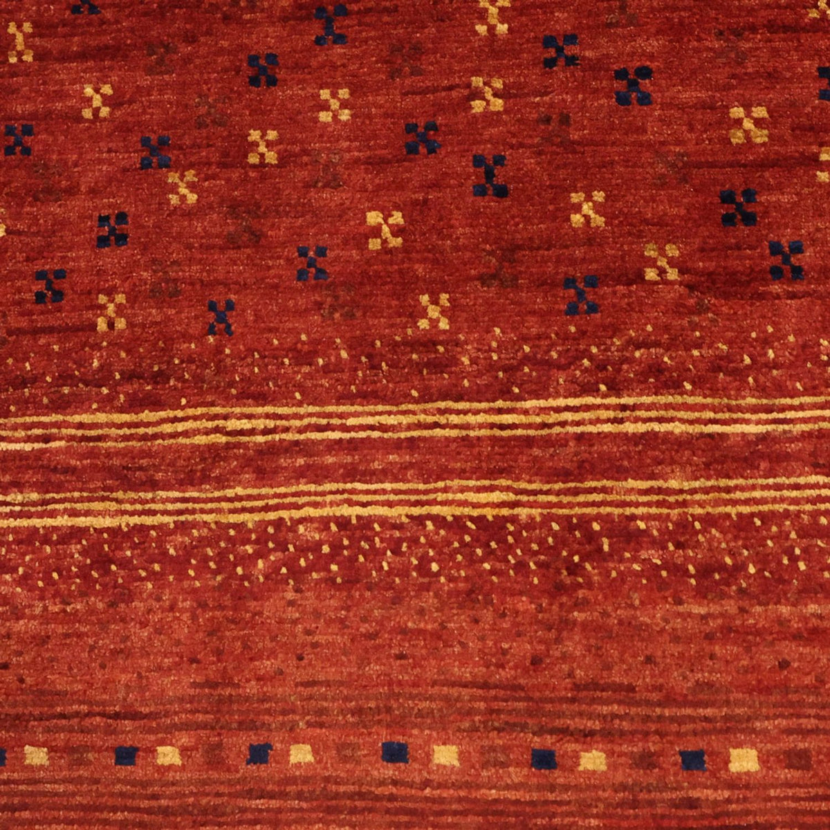 Gabbeh-matta - Kashkuli Persiska - 126 x 96 cm - flerfärgad