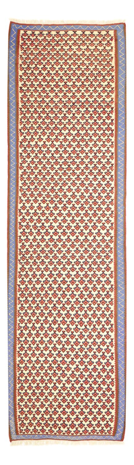 Runner Kelim Carpet - orientalisk matta - 290 x 88 cm - flerfärgad