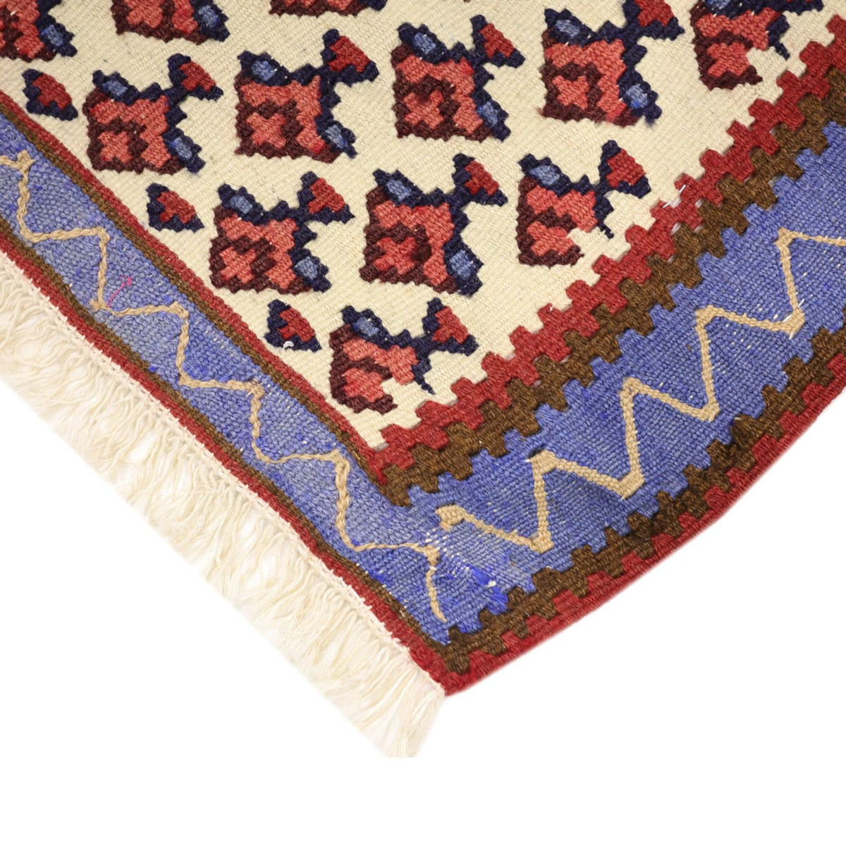 Runner Kelim Carpet - orientalisk matta - 290 x 88 cm - flerfärgad