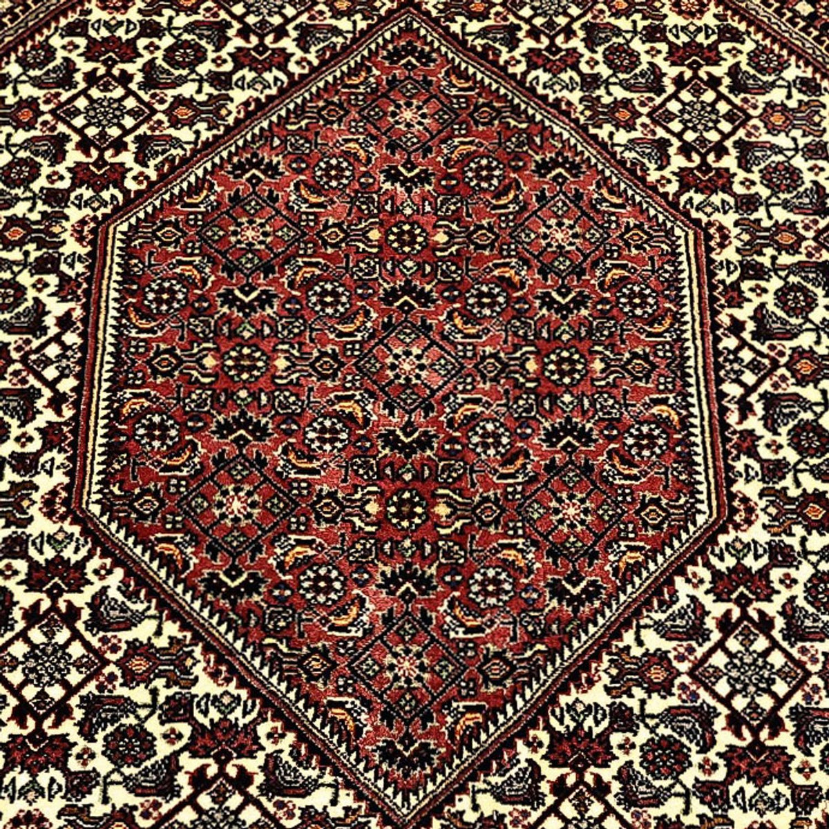 Persisk matta - Bijar - Kungliga - 203 x 151 cm - mörk beige