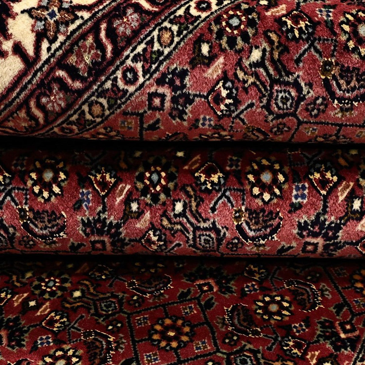 Persisk matta - Bijar - Kungliga - 204 x 152 cm - mörk beige