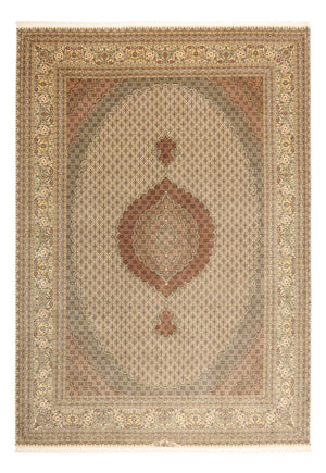 Persisk matta - Tabriz - Royal - Kungliga - 348 x 248 cm - ljusbeige