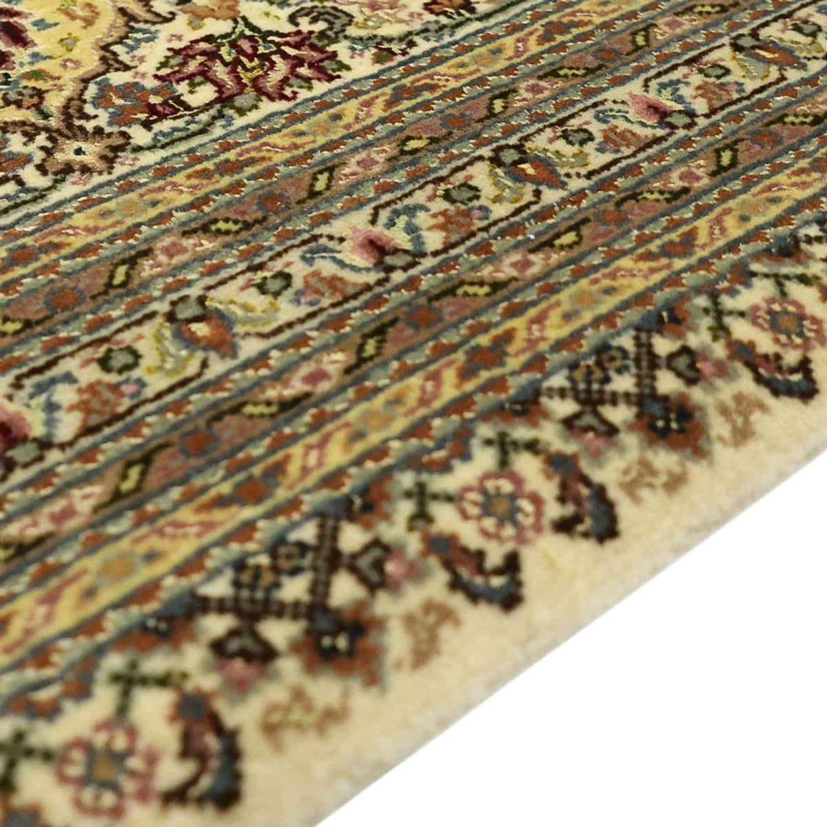 Persisk matta - Tabriz - Royal - Kungliga - 348 x 248 cm - ljusbeige