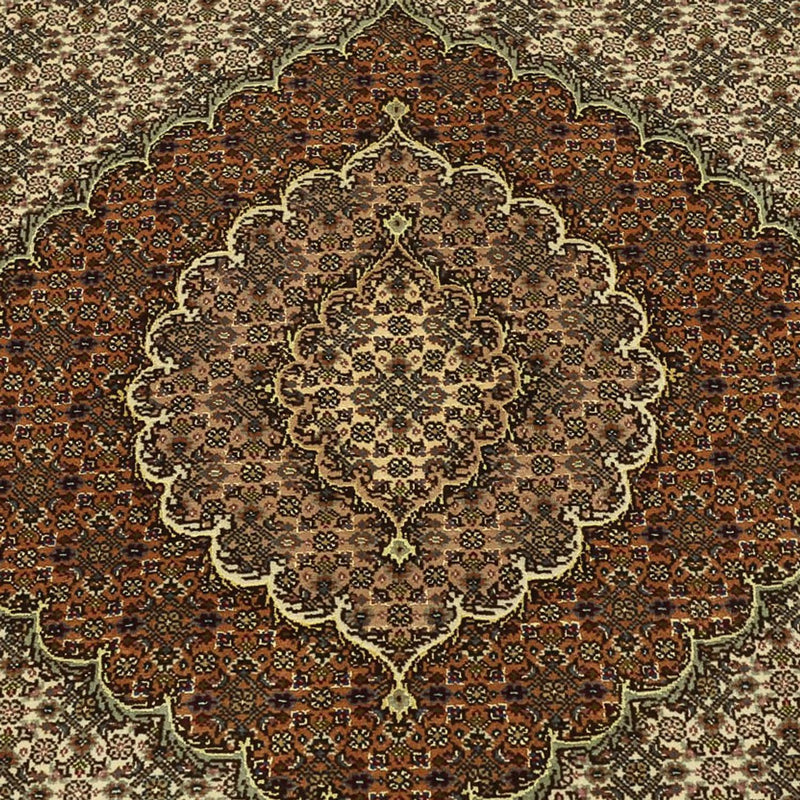 Persisk matta - Tabriz - Royal - Kungliga - 197 x 154 cm - mörk beige