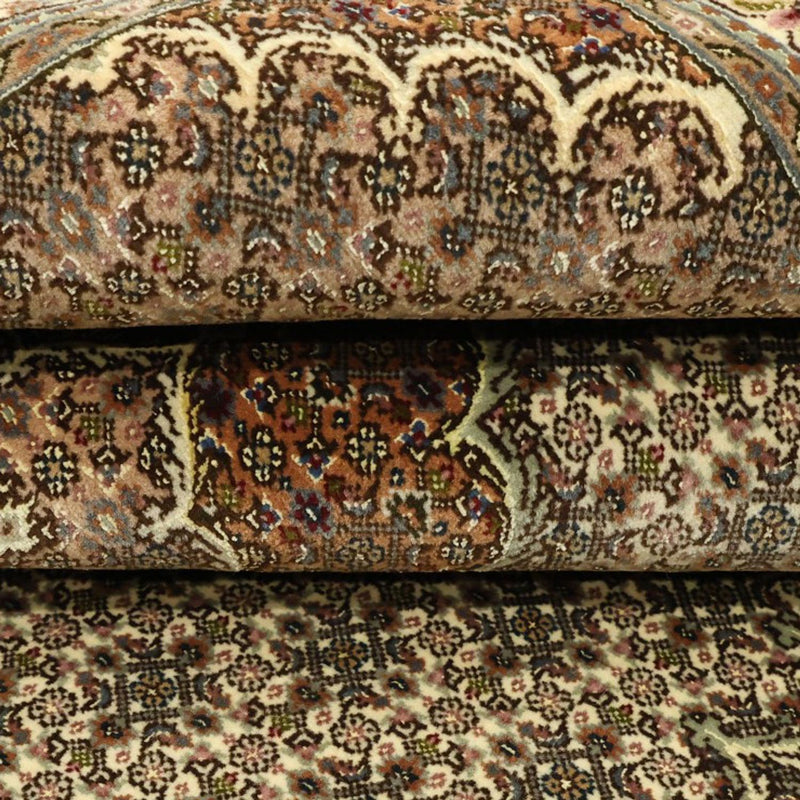Persisk matta - Tabriz - Royal - Kungliga - 197 x 154 cm - mörk beige