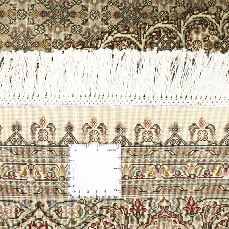 Persisk matta - Tabriz - Royal - Kungliga - 197 x 154 cm - mörk beige