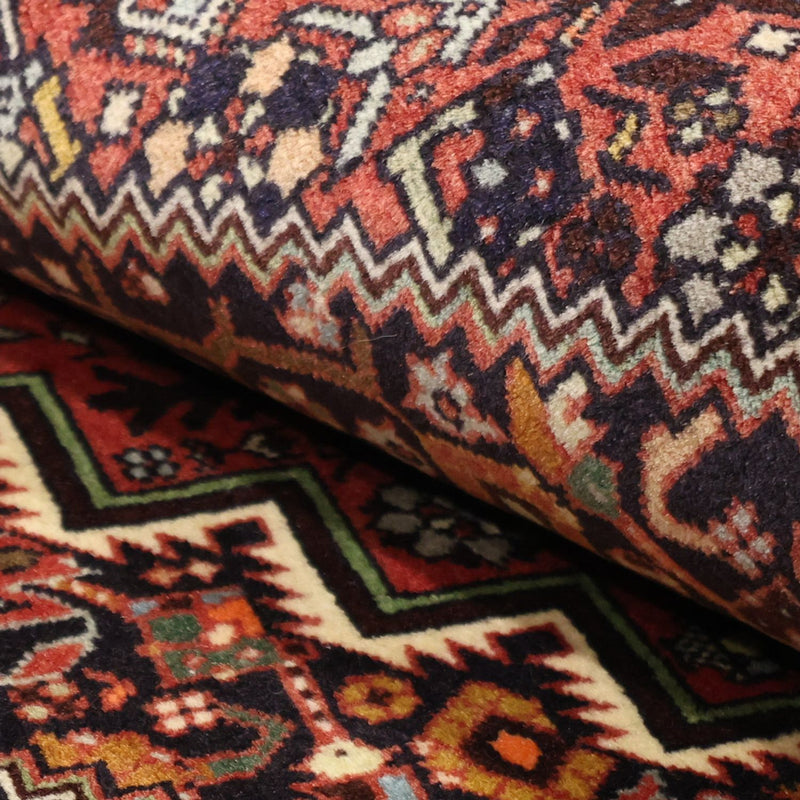 Persisk matta - Nomadic - 145 x 103 cm - mörkröd