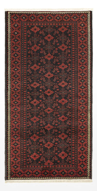 Runner Baluch-matta - 204 x 102 cm - mörkröd