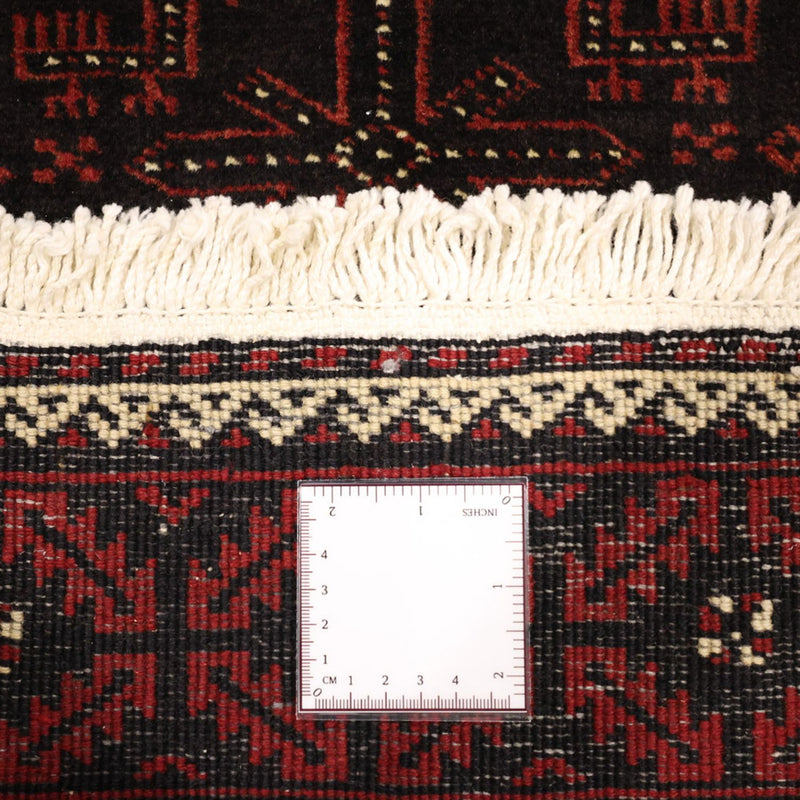 Runner Baluch-matta - 204 x 102 cm - mörkröd