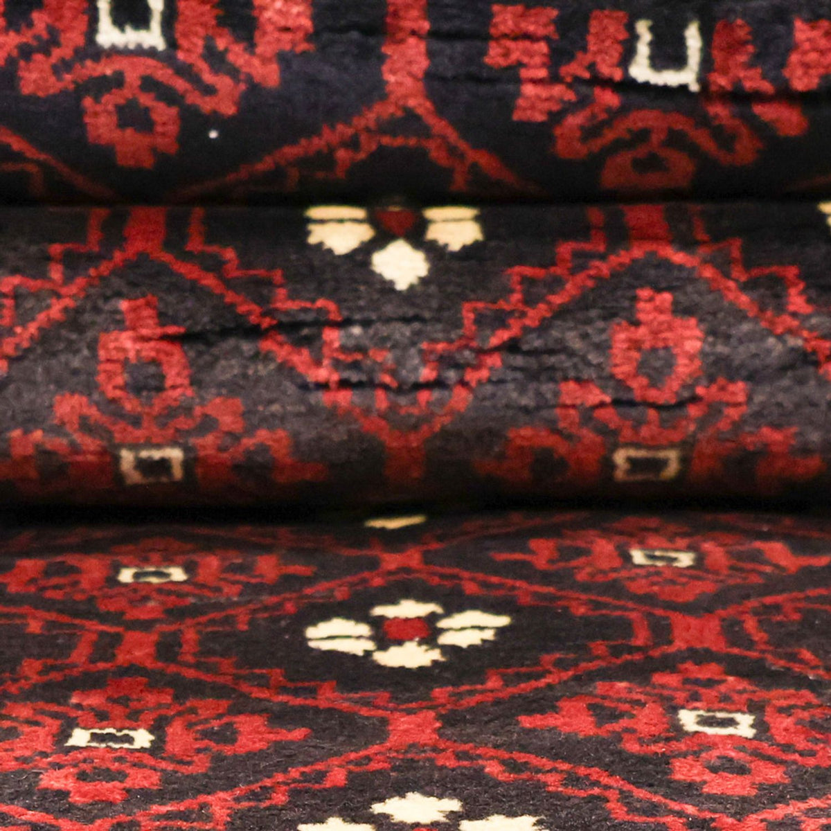 Runner Baluch-matta - 198 x 103 cm - mörkröd