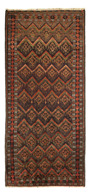 Runner Baluch-matta - 294 x 141 cm - mörk beige