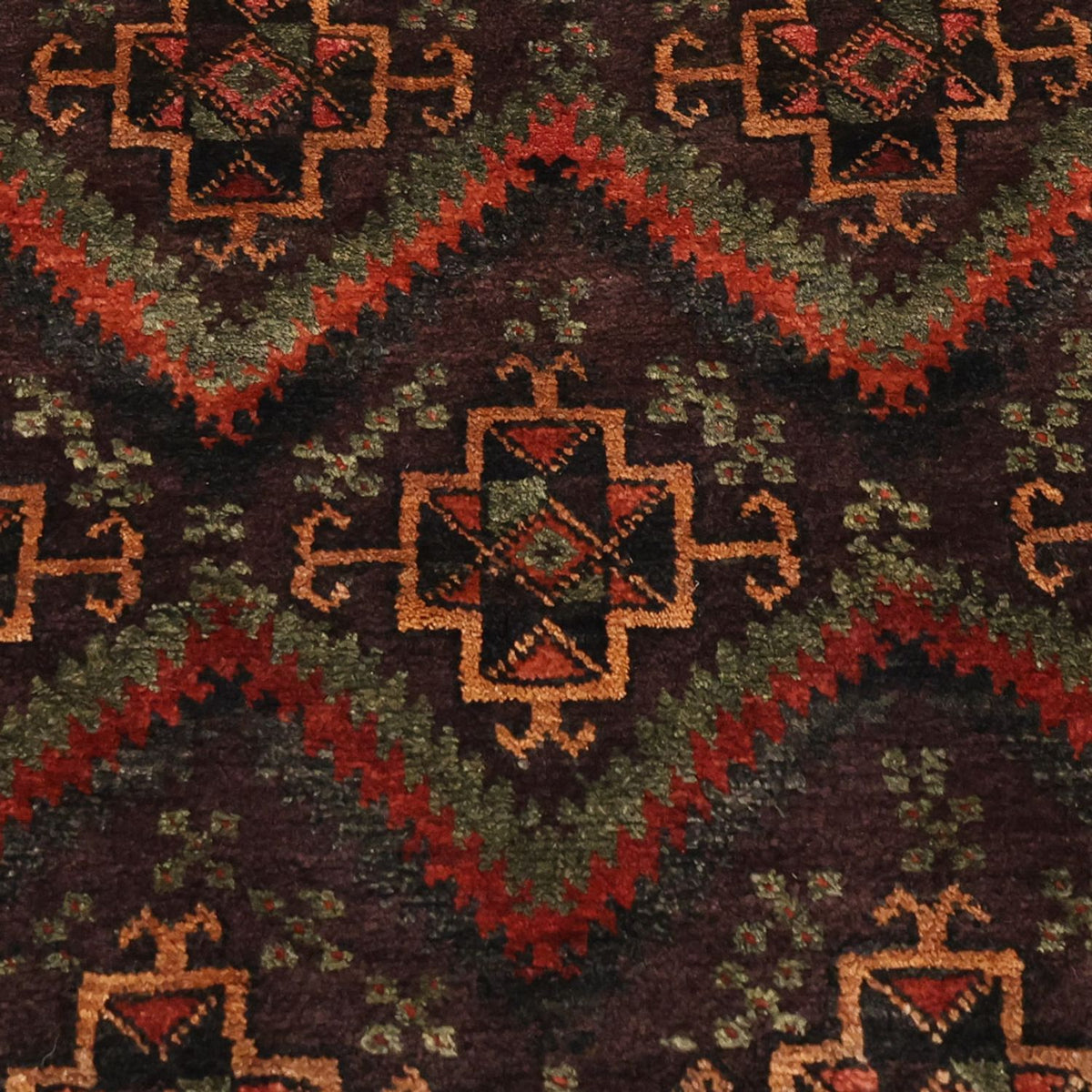Runner Baluch-matta - 294 x 141 cm - mörk beige