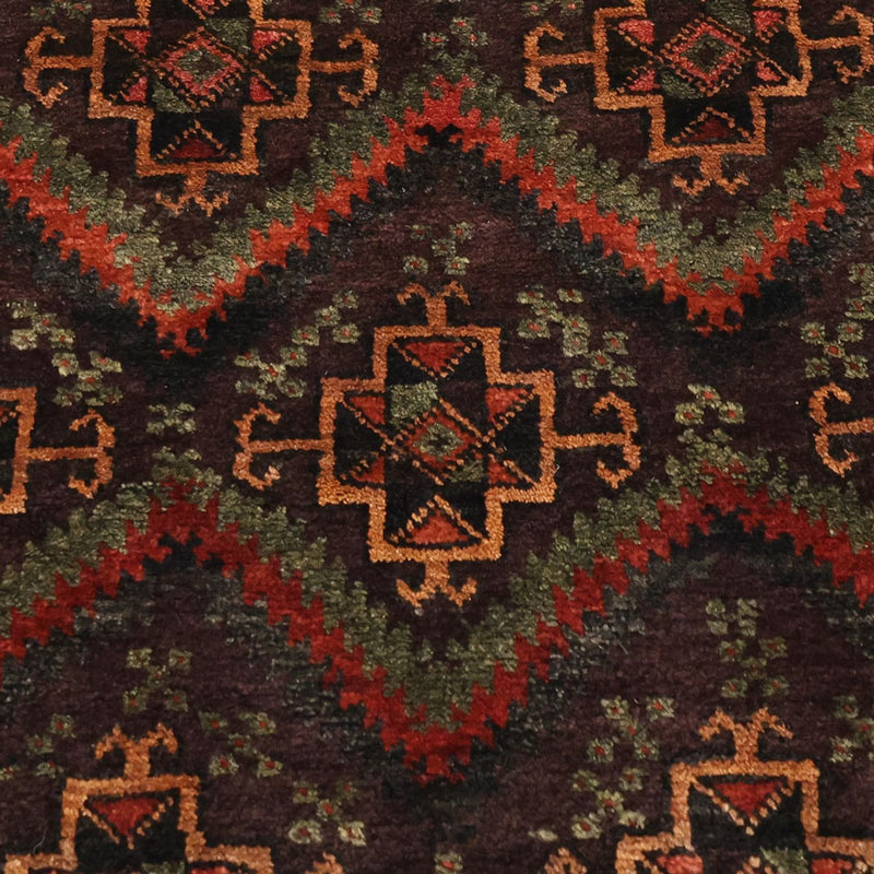 Runner Baluch-matta - 294 x 141 cm - mörk beige