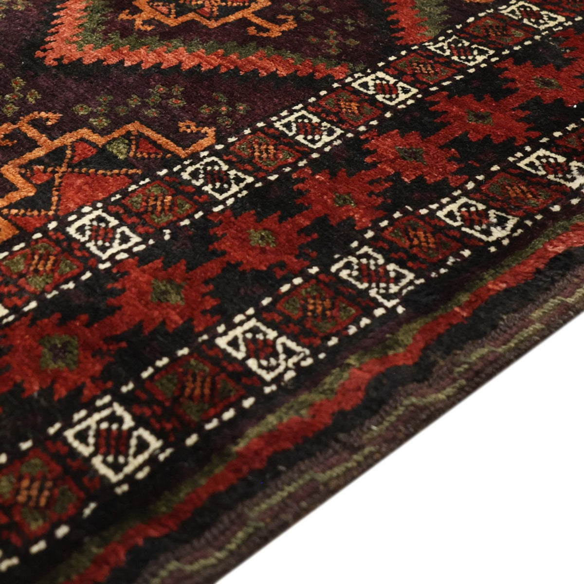 Runner Baluch-matta - 294 x 141 cm - mörk beige