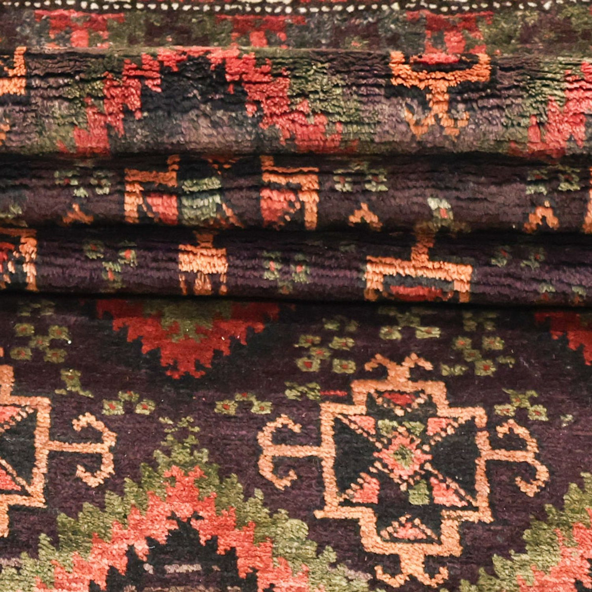 Runner Baluch-matta - 294 x 141 cm - mörk beige