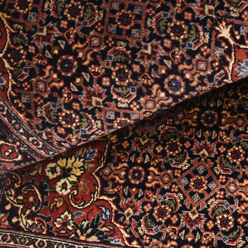 Persisk matta - Bijar - 144 x 75 cm - mörkröd