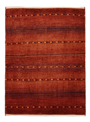 Gabbeh-matta - Kashkuli Persiska - 103 x 79 cm - mörkröd