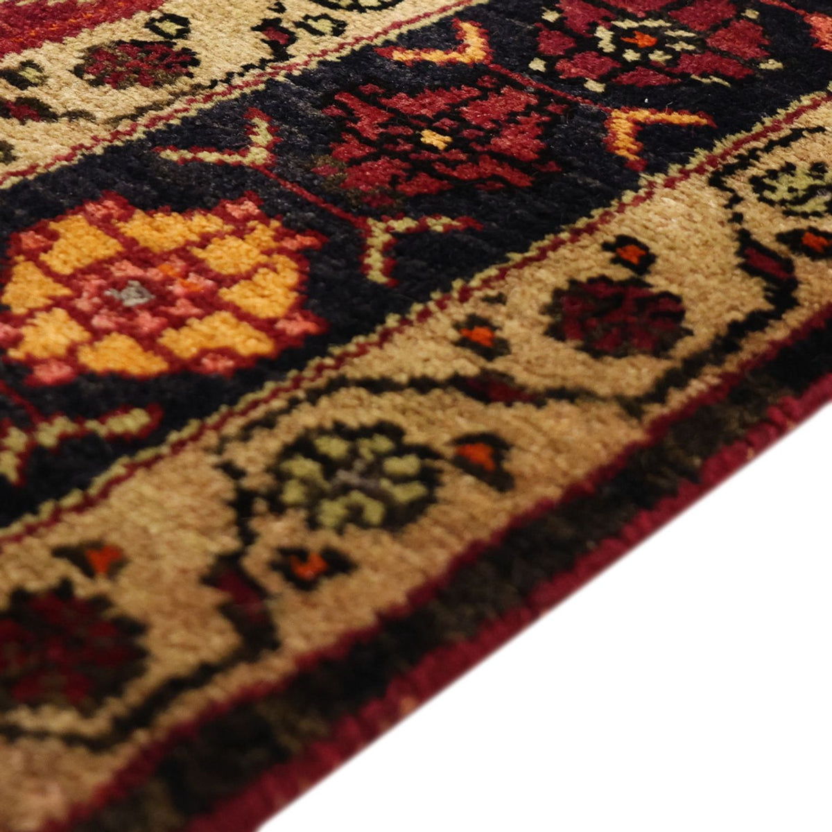 Persisk matta - Nomadic - 285 x 150 cm - mörkröd