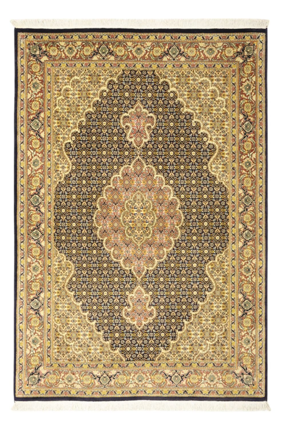 Persisk matta - Tabriz - Royal - 148 x 100 cm - mörkblå