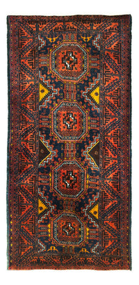Runner Baluch-matta - 198 x 98 cm - mörkröd