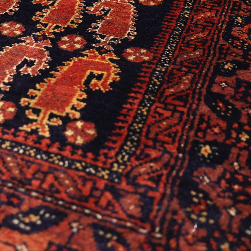 Runner Baluch-matta - 194 x 100 cm - mörkröd