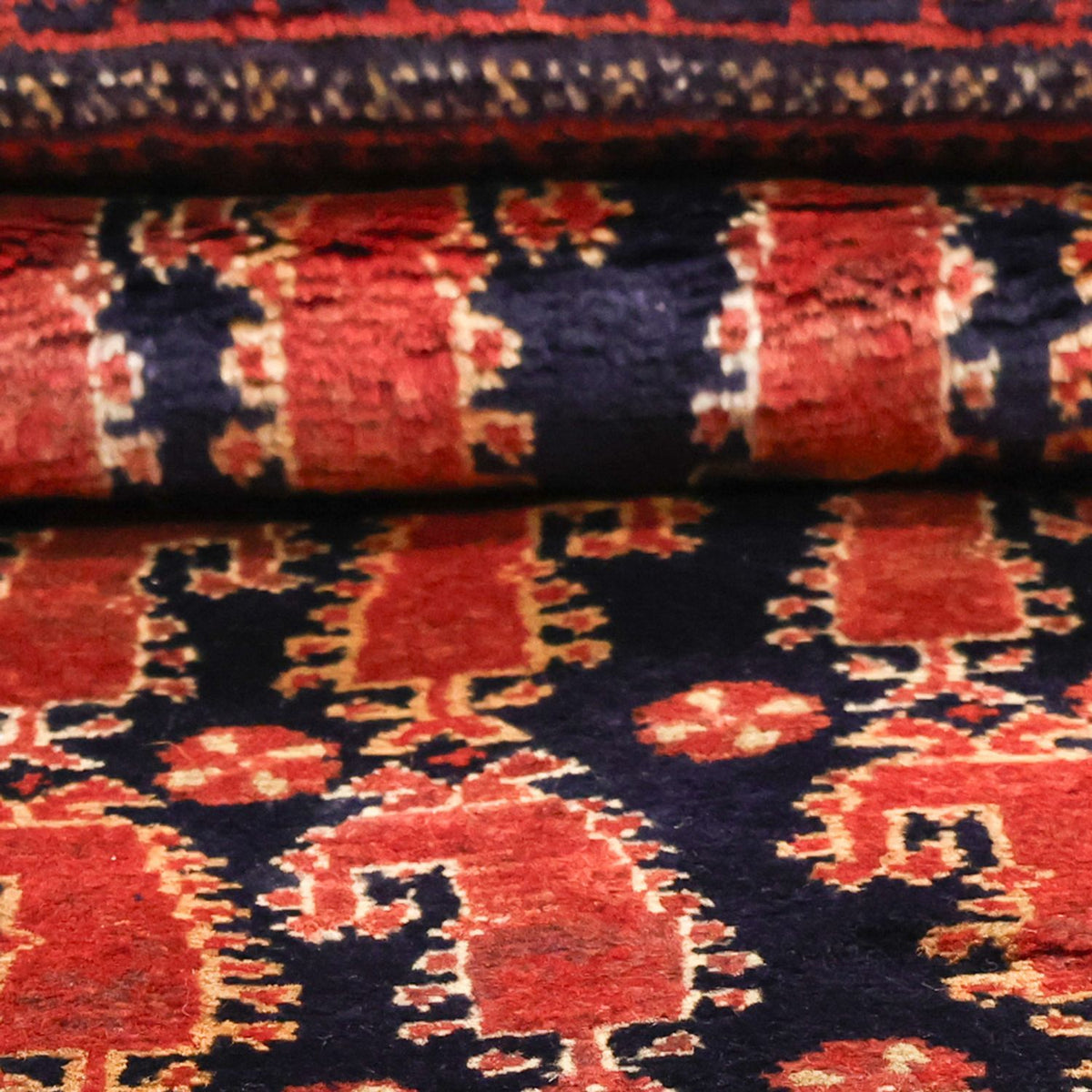 Runner Baluch-matta - 194 x 100 cm - mörkröd