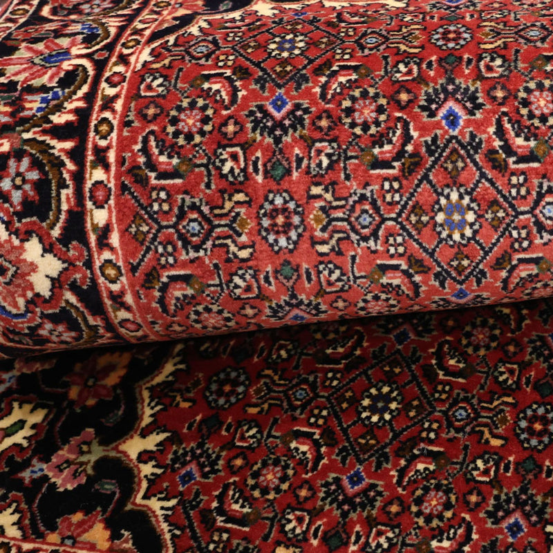 Persisk matta - Bijar - 144 x 73 cm - mörkröd