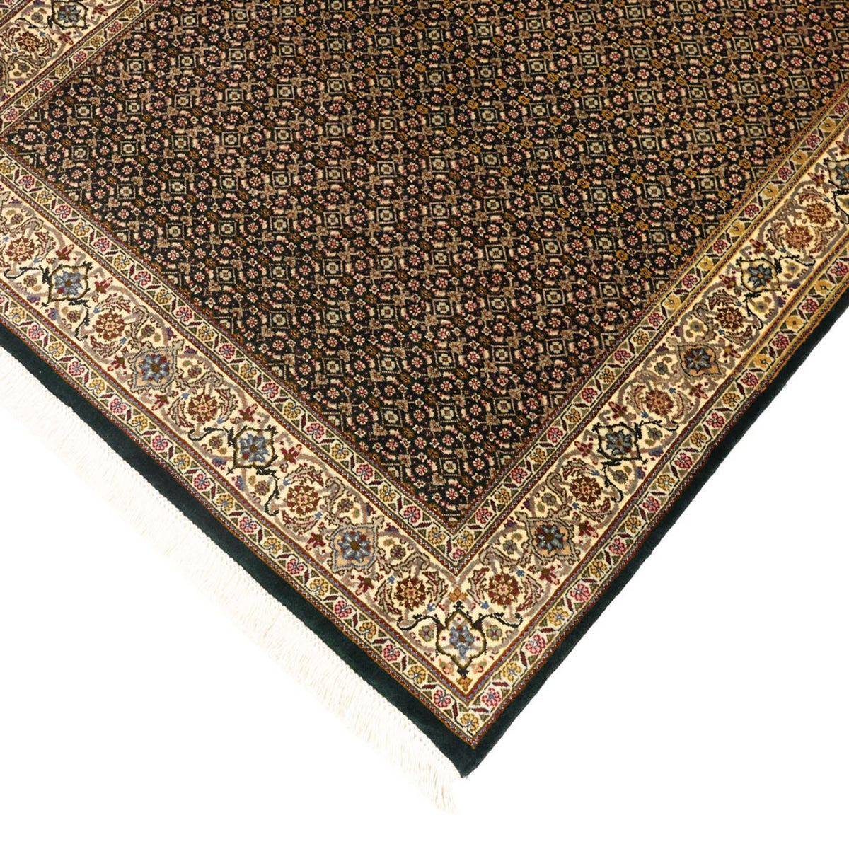 Persisk matta - Tabriz - Royal - 144 x 106 cm - olivgrön