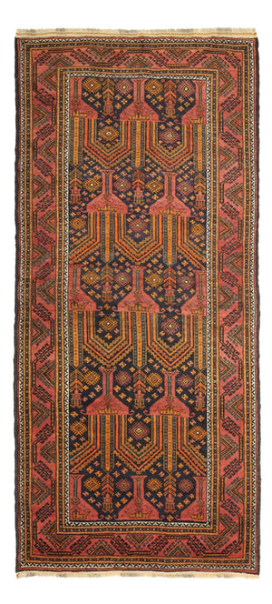 Runner Baluch-matta - 249 x 113 cm - mörkblå