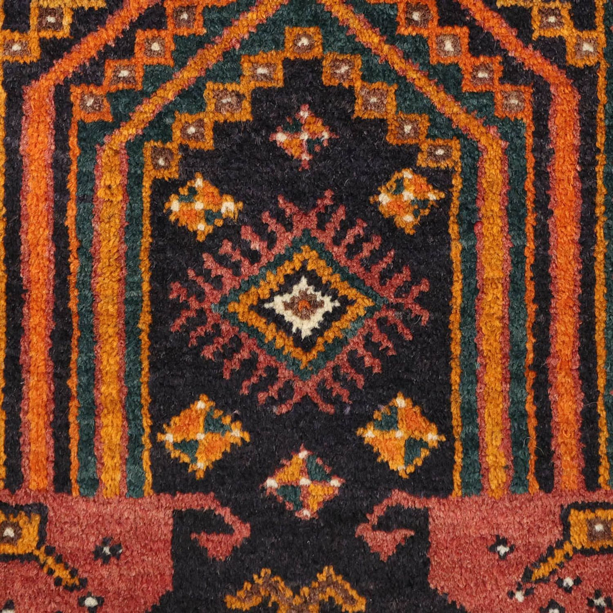 Runner Baluch-matta - 249 x 113 cm - mörkblå