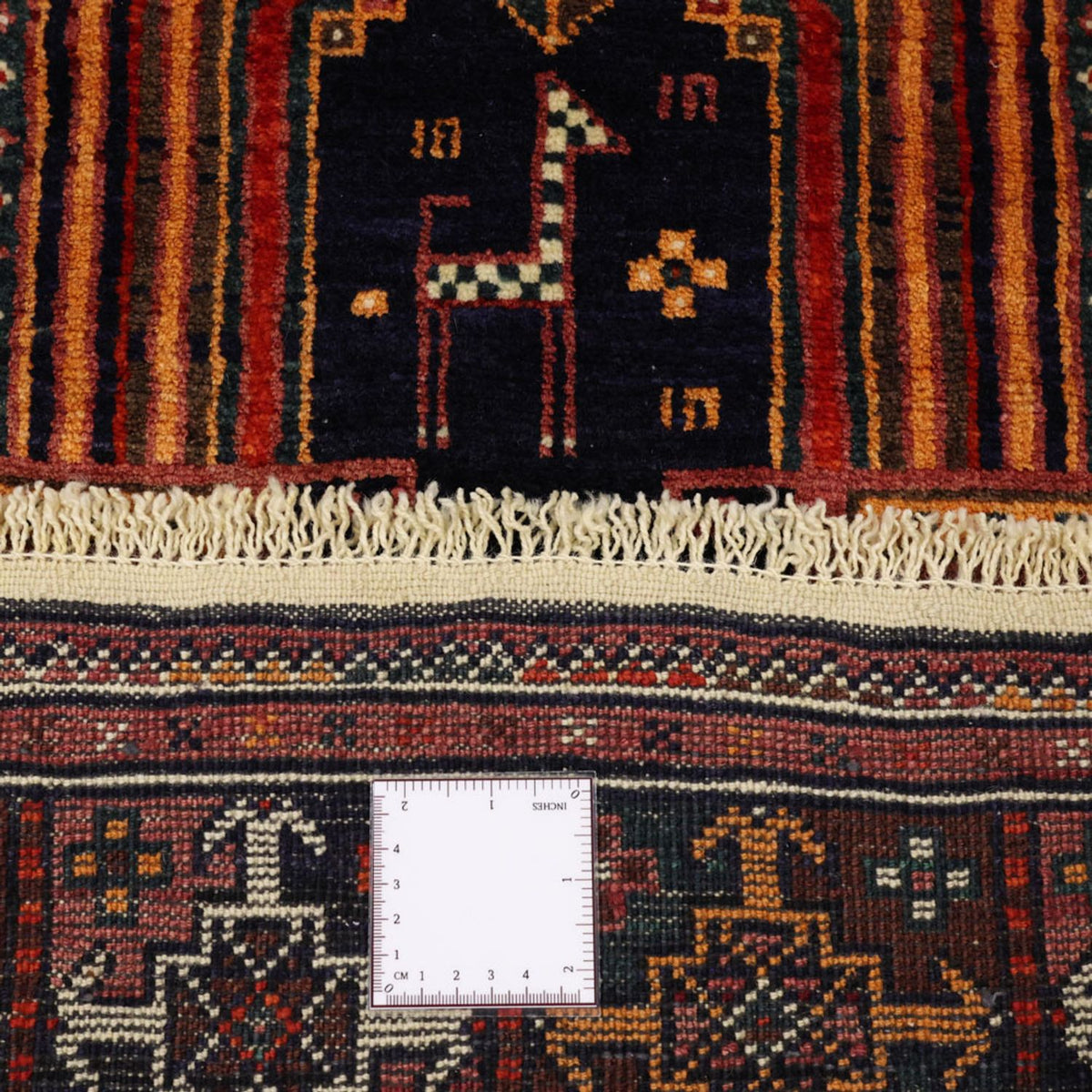 Runner Baluch-matta - 251 x 128 cm - mörkröd