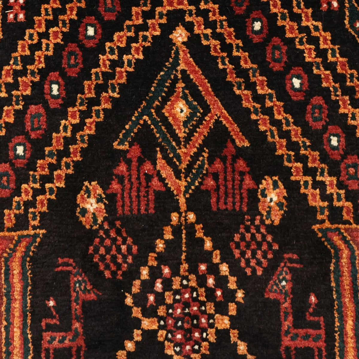 Baluch-matta - 219 x 119 cm - mörkröd
