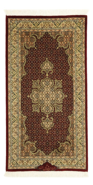Persisk matta - Tabriz - Royal - Kungliga - 112 x 59 cm - mörk beige