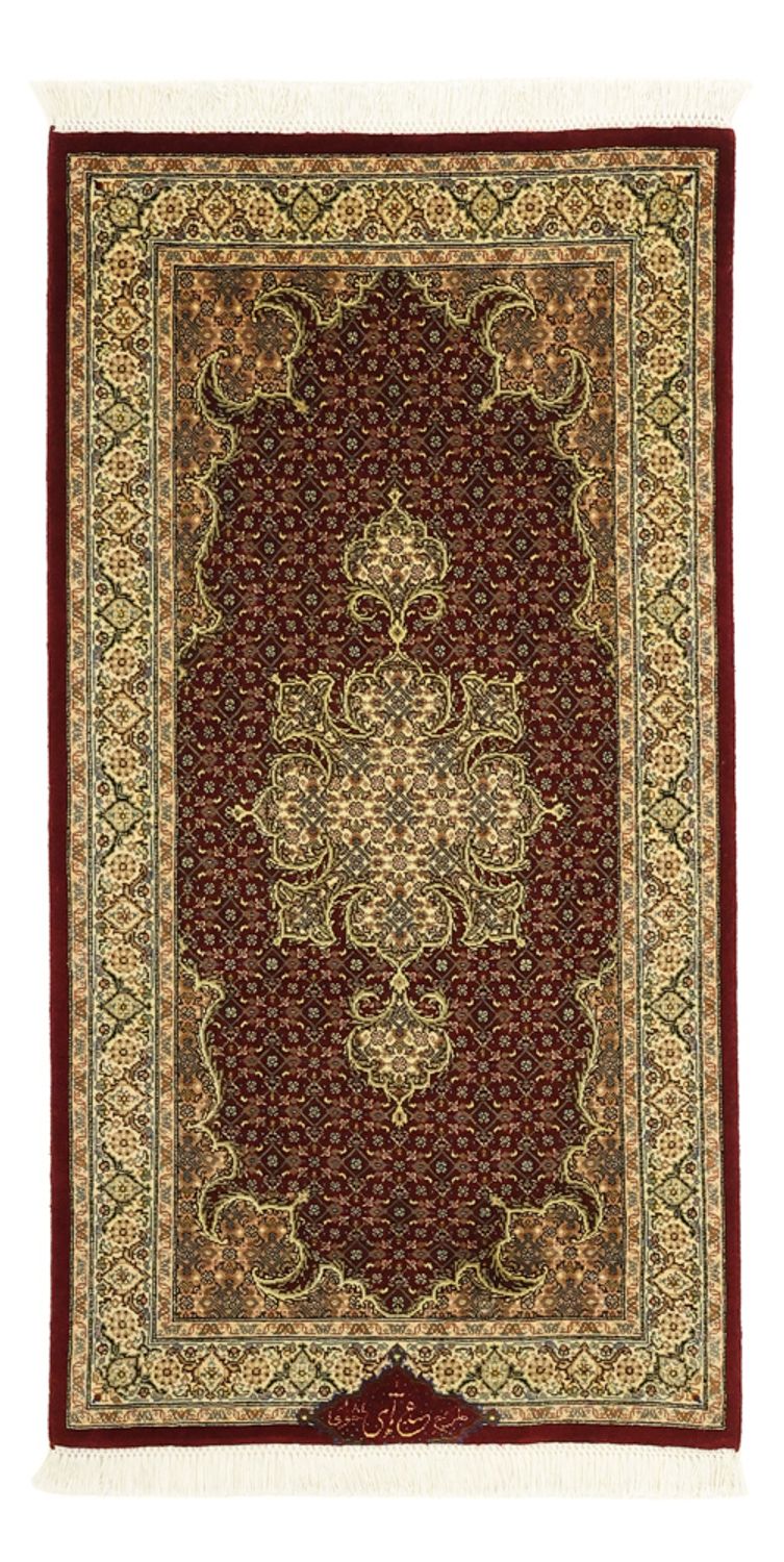 Persisk matta - Tabriz - Royal - Kungliga - 112 x 59 cm - mörk beige