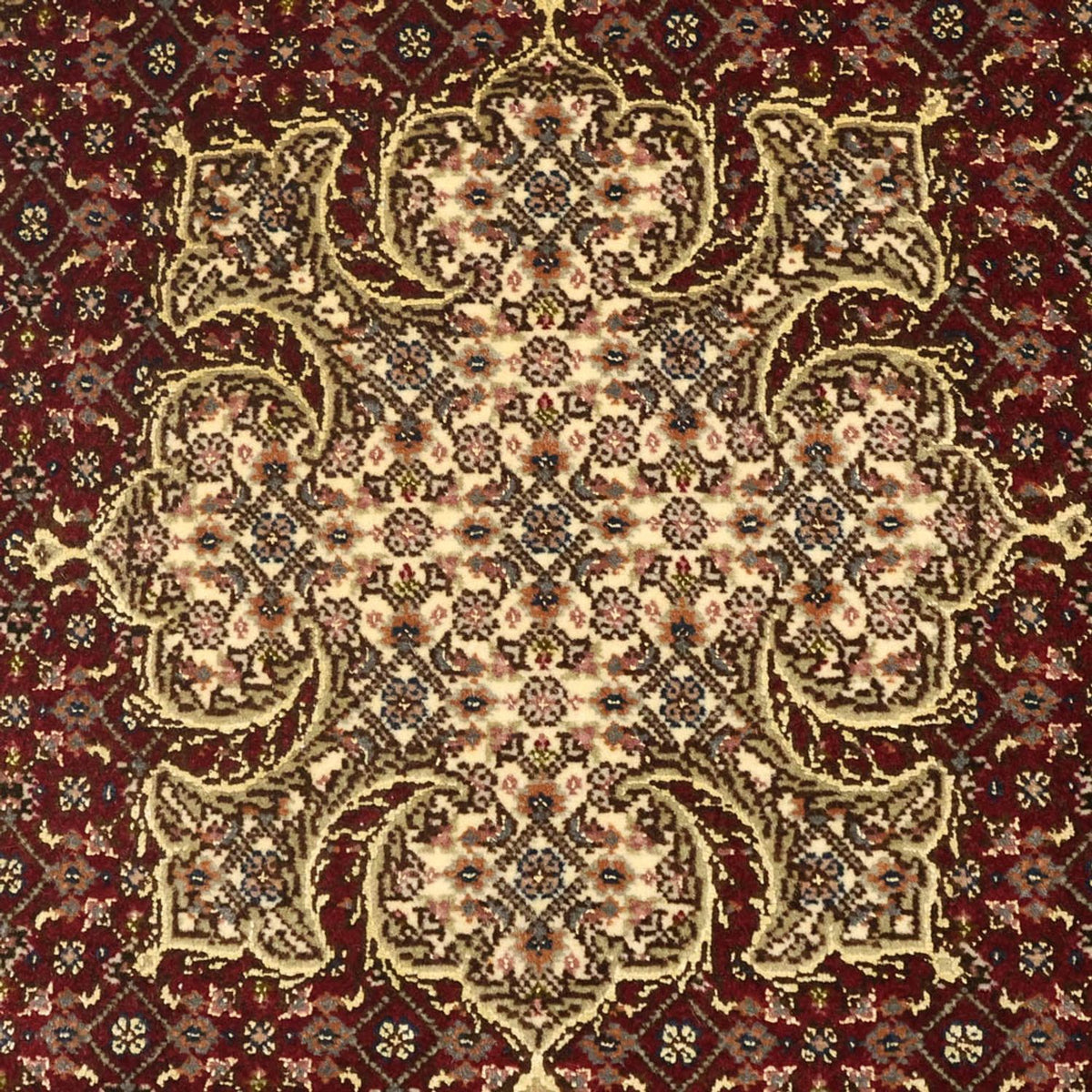 Persisk matta - Tabriz - Royal - Kungliga - 112 x 59 cm - mörk beige