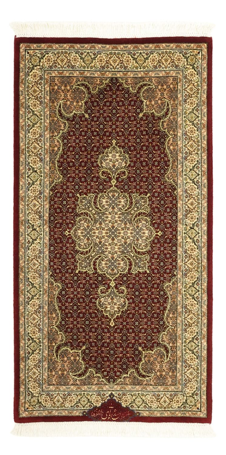Persisk matta - Tabriz - Royal - Kungliga - 111 x 57 cm - mörk beige