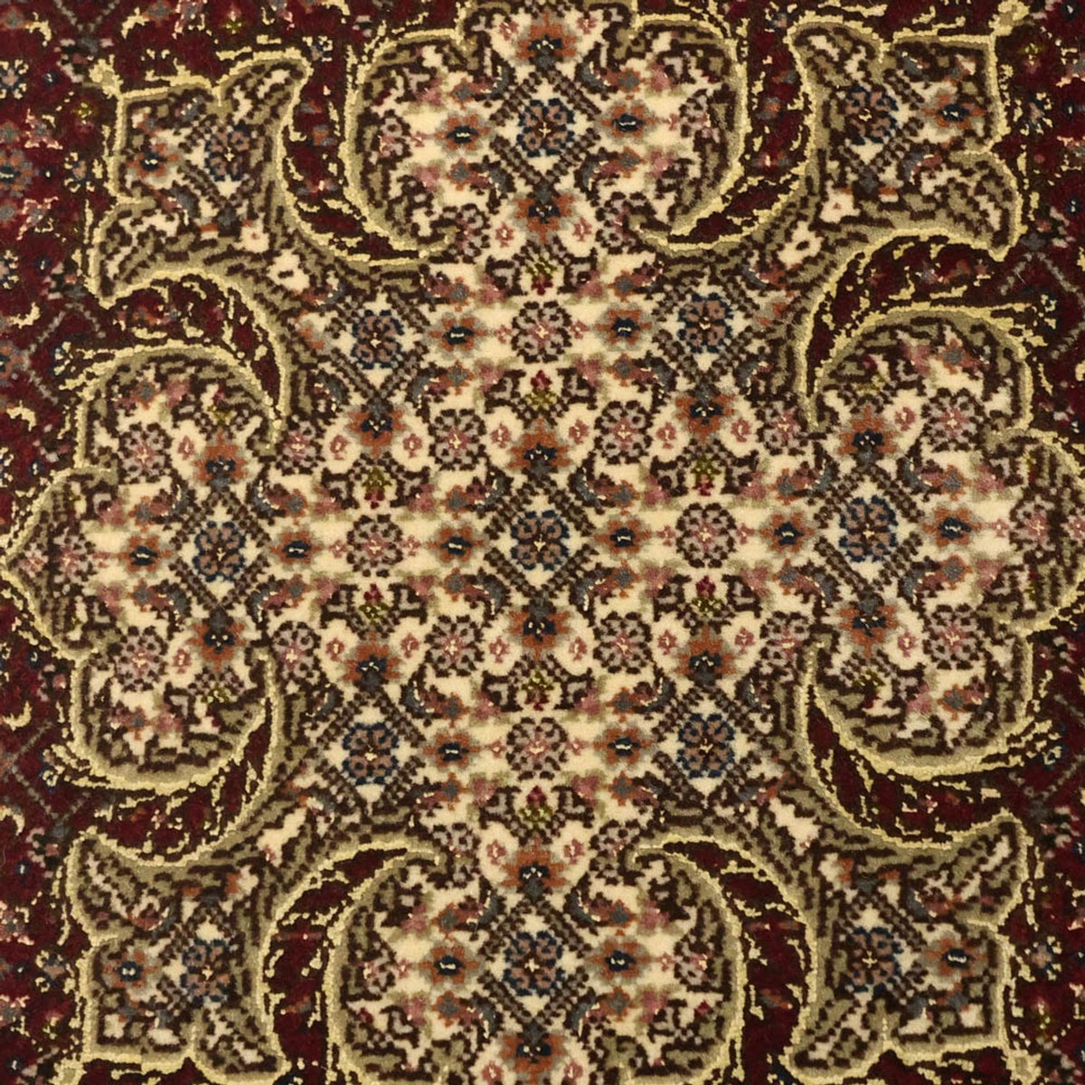 Persisk matta - Tabriz - Royal - Kungliga - 111 x 57 cm - mörk beige