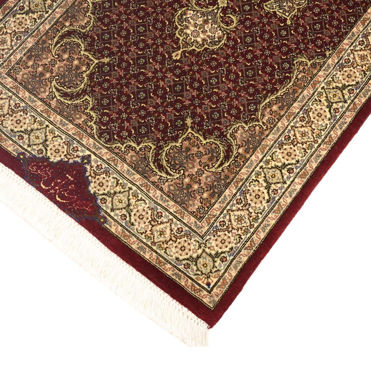 Persisk matta - Tabriz - Royal - Kungliga - 111 x 57 cm - mörk beige
