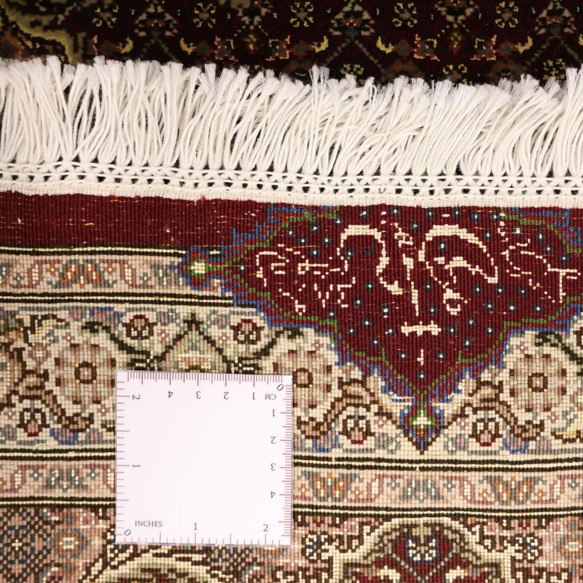 Persisk matta - Tabriz - Royal - Kungliga - 111 x 57 cm - mörk beige