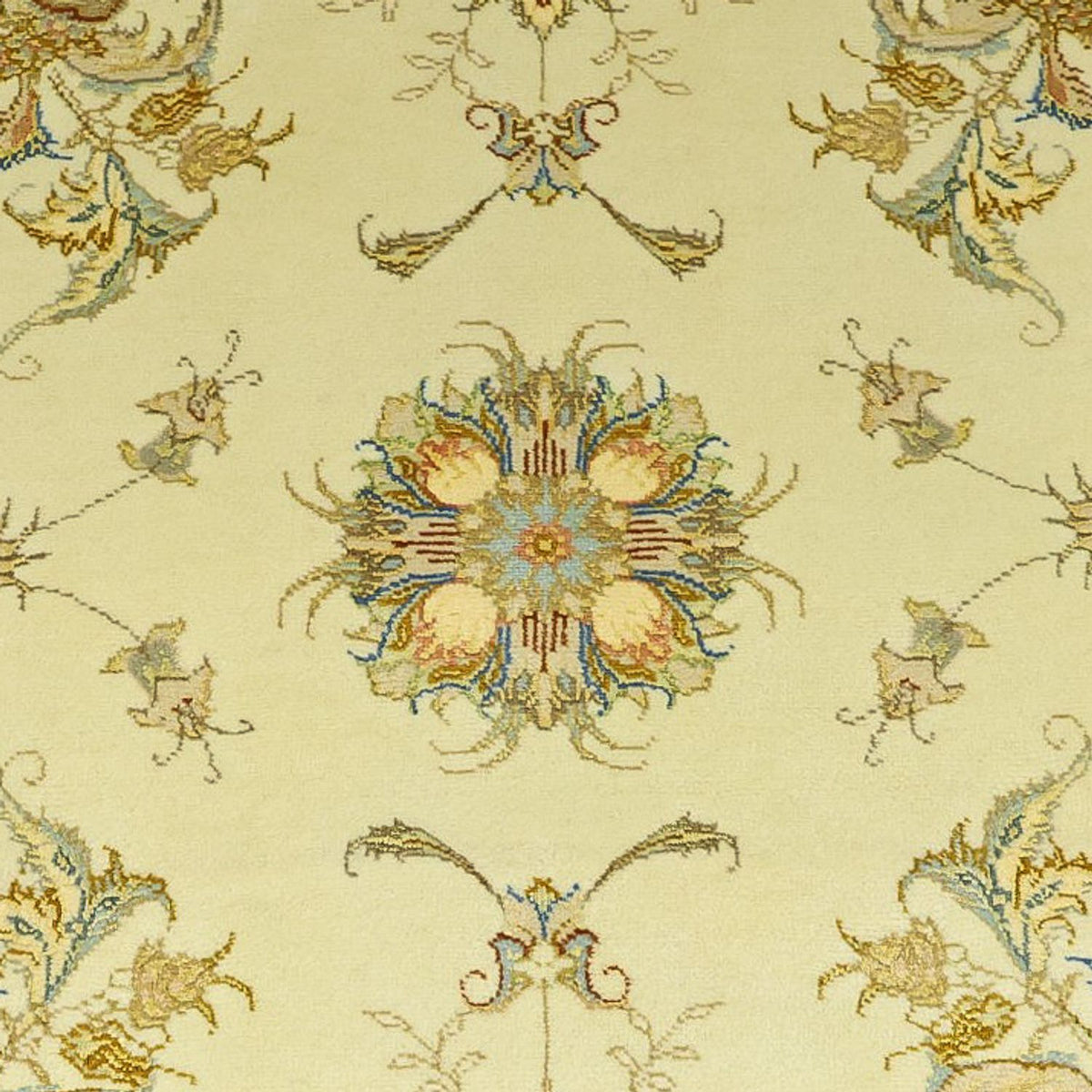 Persisk matta - Tabriz - Kungliga - 203 x 145 cm - beige