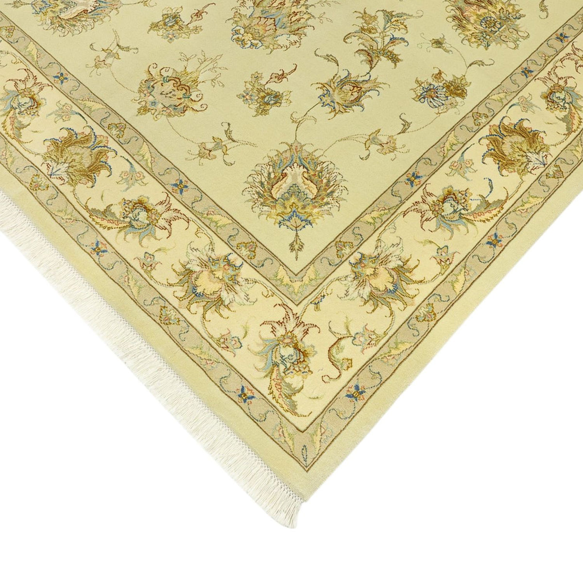 Persisk matta - Tabriz - Kungliga - 203 x 145 cm - beige