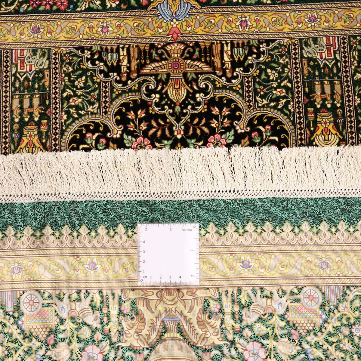 Persisk matta - Ghom - Kungliga - 156 x 99 cm - mörk beige