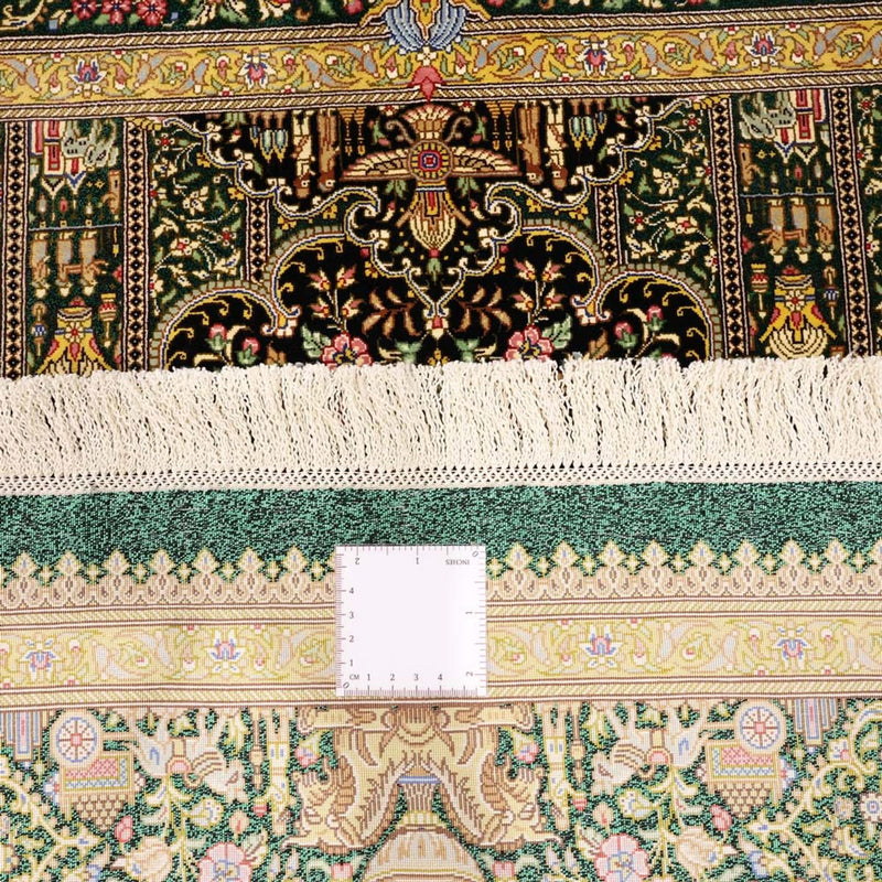 Persisk matta - Ghom - Kungliga - 156 x 99 cm - mörk beige