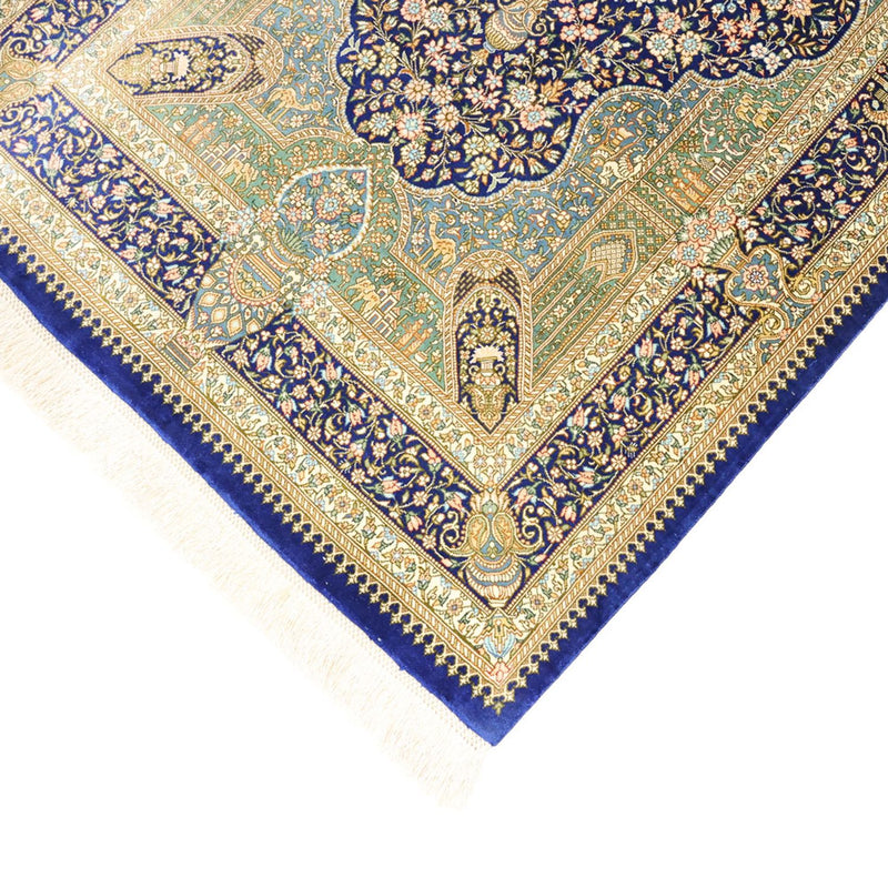 Persisk matta - Ghom - Kungliga - 126 x 76 cm - flerfärgad