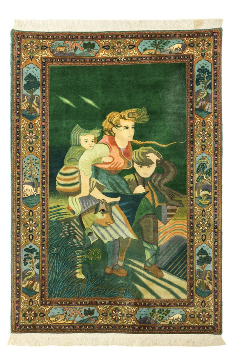 Persisk matta - Tabriz - Royal - 153 x 103 cm - flerfärgad