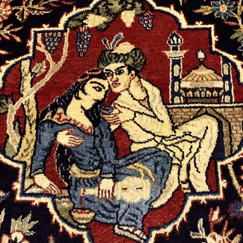 Persisk matta - Tabriz - 197 x 136 cm - flerfärgad