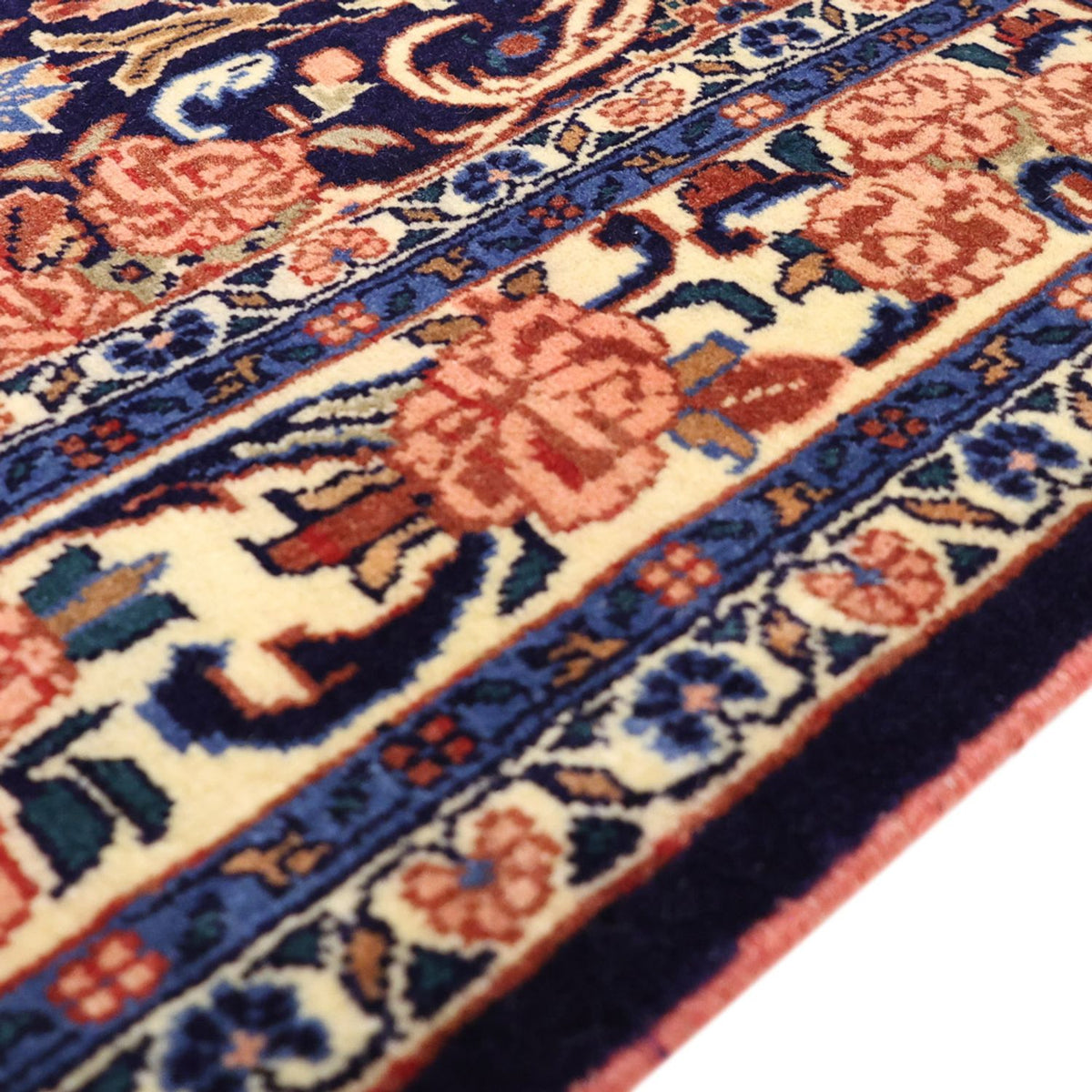 Persisk matta - Bijar - Kungliga - 161 x 113 cm - mörkblå